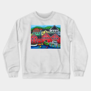 Colours of Lunenburg, Nova Scotia Crewneck Sweatshirt